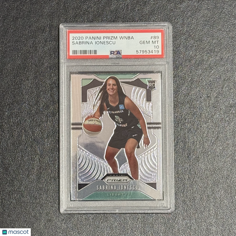 2020 Panini Prizm WNBA #89 Sabrina Ionescu Signed Card PSA 10 NY Liberty