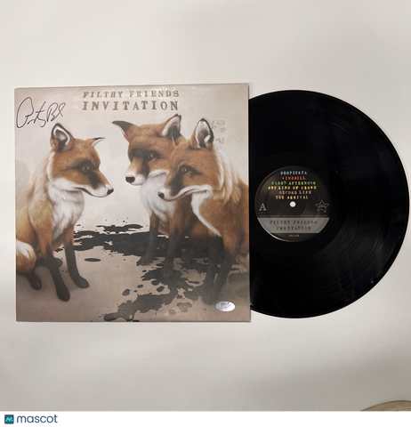 Peter Buck Signed Invitation Vinyl PSA Album Auth