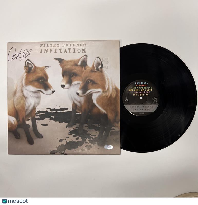 Peter Buck Signed Invitation Vinyl PSA Album Auth