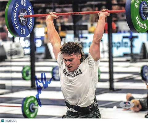 Justin Medeiros signed 8x10 photo CrossFit PSA Autographed