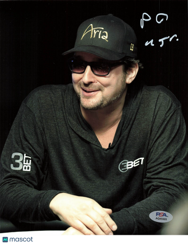 Phil Hellmuth Signed 8x10 Photo PSA Autographed
