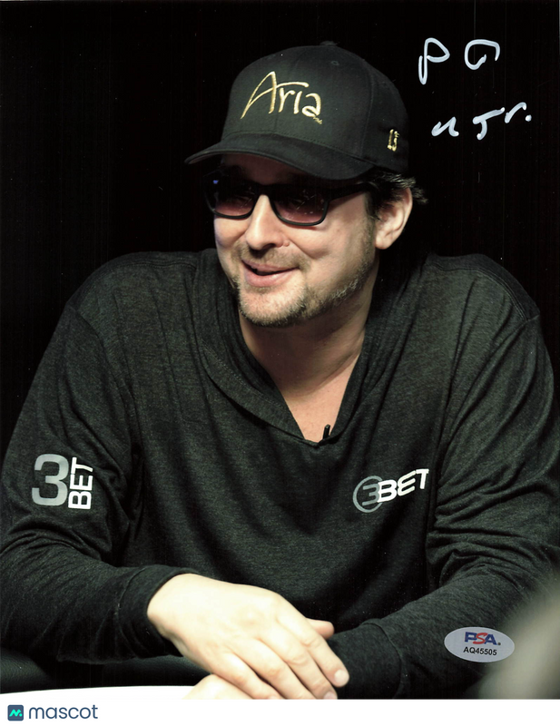 Phil Hellmuth Signed 8x10 Photo PSA Autographed