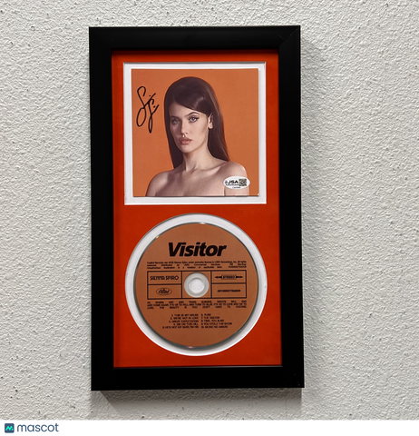 Sienna Spiro Signed Visitor Framed Display CD Insert JSA Autographed
