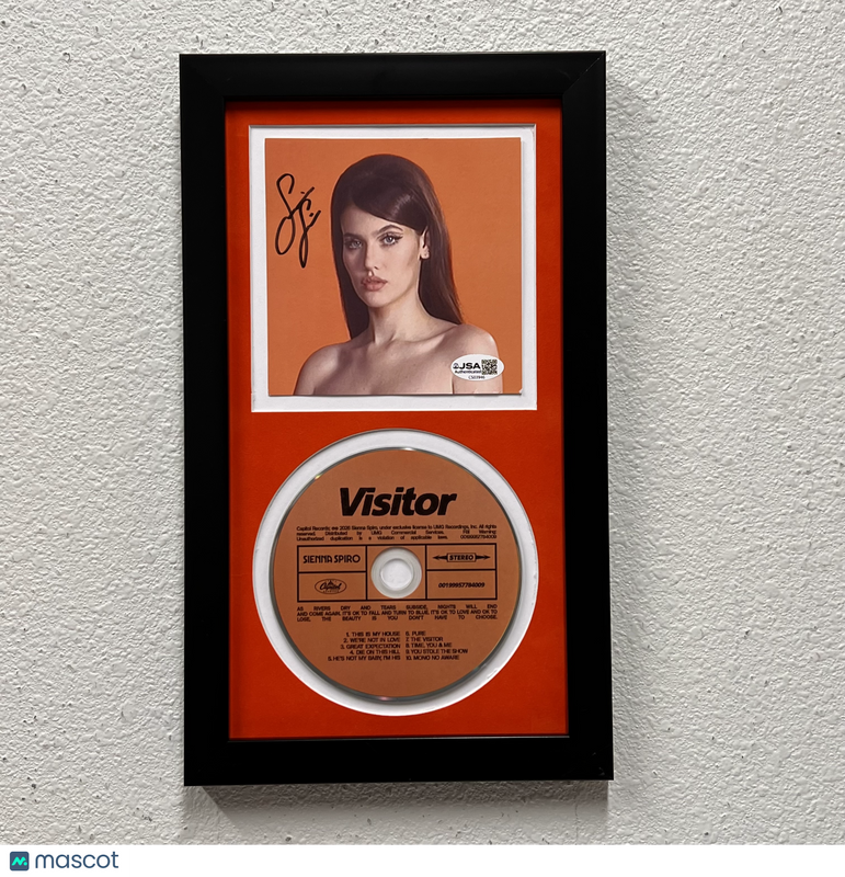 Sienna Spiro Signed Visitor Framed Display CD Insert JSA Autographed