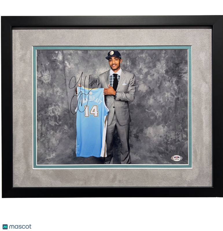 Gary Harris Denver Nuggets Signed Basketball 11x14 Custom Framed Photo PSA