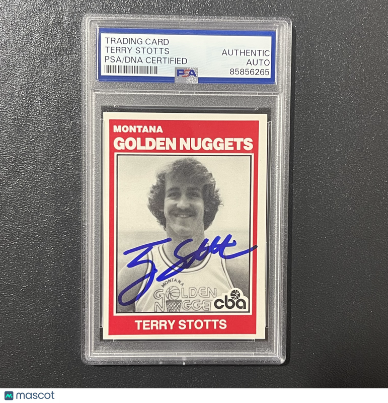 1981-82 TCMA CBA #68 Terry Stotts Signed Card PSA Auto Slabbed Golden Nuggets