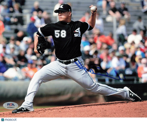 Manny Banuelos Chicago White Sox Signed 8x10 Photo PSA