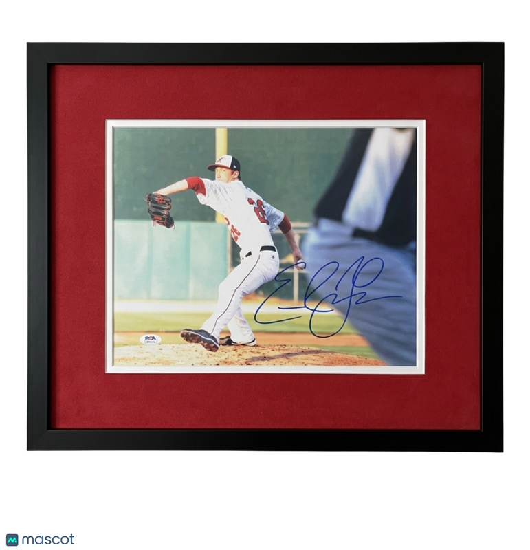 Erick Fedde Washington Nationals Signed 11x14 Custom Framed Photo PSA