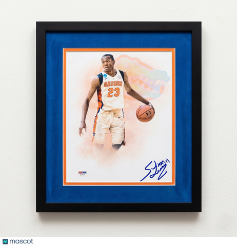 Scottie Lewis Signed 8x10 Photo Custom Framed PSA/DNA Florida Gators Autographed