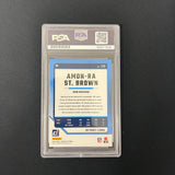 2024 Panini Donruss Football#139 Amon-Ra St. Brown  Signed Card Auto PSA Slabbed