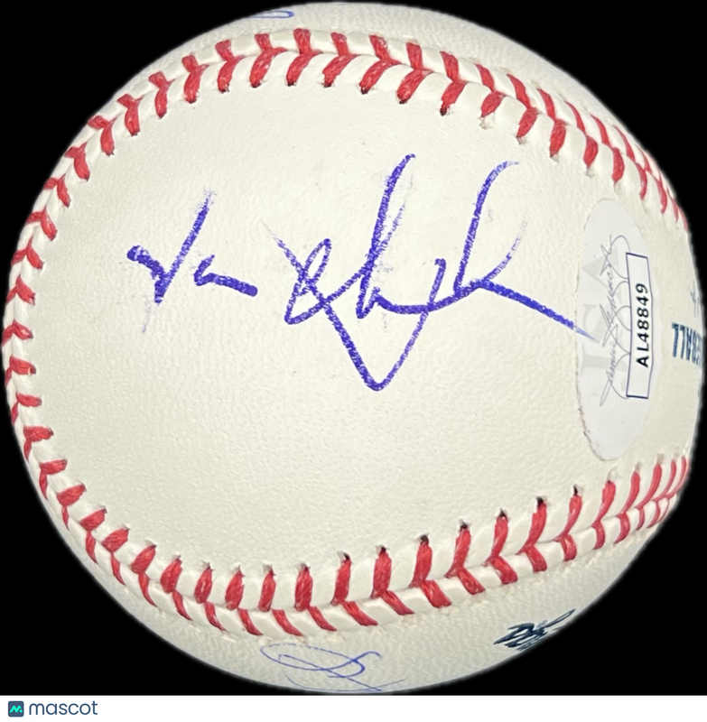 Jerry Seinfeld, Jason Alexander, Larry David&J.L.D. Signed Baseball PSA Seinfeld