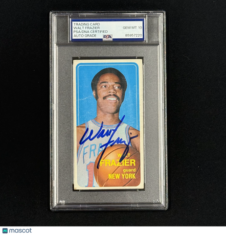 1970 Topps #120 Walt Frazier Signed Card Auto 10 PSA Slabbed Knicks