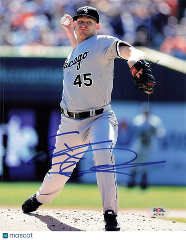 Erik Johnson Chicago White Sox Signed 8x10 Photo PSA
