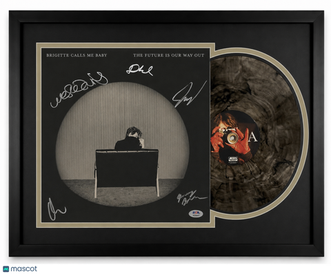 Bridgitte Calls Me Baby Signed Custom Framed Vinyl Cover The Future is Our Way O