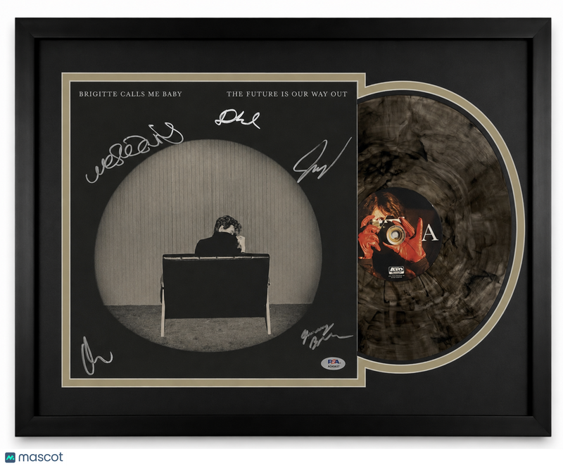 Bridgitte Calls Me Baby Signed Custom Framed Vinyl Cover The Future is Our Way O