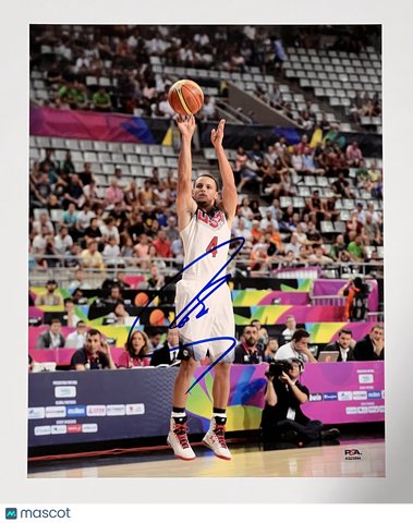 Stephen Curry Team USA Men's National Team Signed 11x14 Photo PSA Auto 10