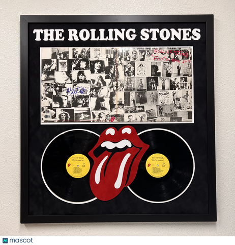 Mick Jagger Signed Exile on Main St Display Framed Vinyl PSA Autographed