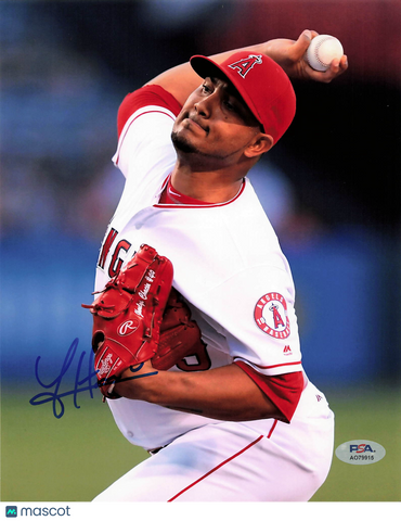 Jhoulys Chacin Signed 8x10 Photo PSA Anaheim Angels