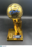 Kevin Durant Signed 12" Replica Larry O'Brien Trophy BAS Golden State Warriors