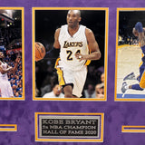 Kobe Bryant Los Angeles Lakers 3-Photo Custom Display Frame