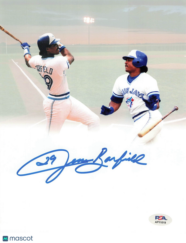 Jesse Barfield Toronto Blue Jays Signed 8x10 Photo PSA