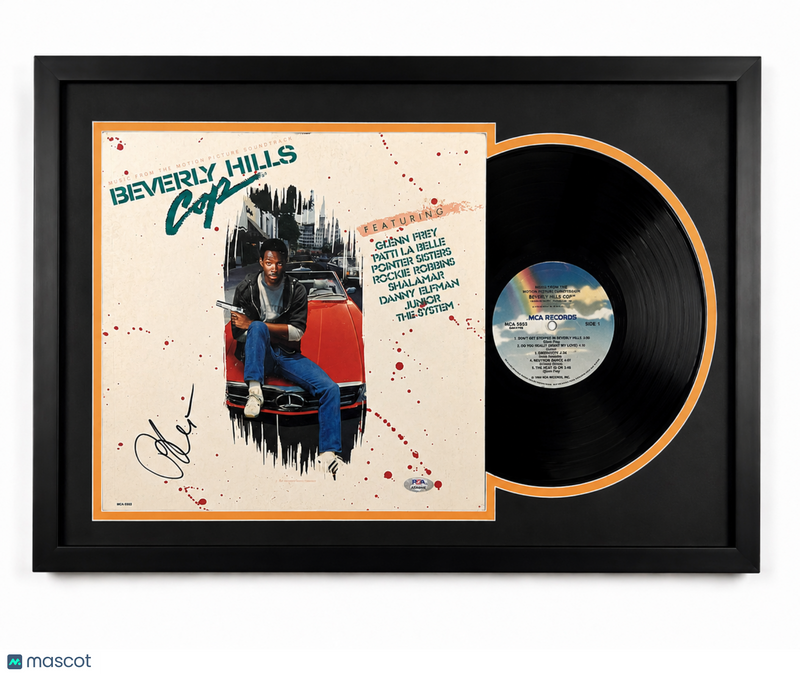 Paul Reiser Signed Beverly Hills Cop Custom Framed Vinyl Album PSA Auth