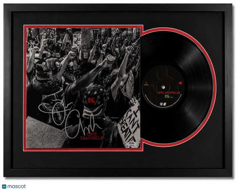 Dave Chappelle Signed 8:46 Custom Framed Vinyl PSA Album Auth