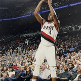 Moe Harkless Portland Trail Blazers Signed Basketball 11x14 Photo BAS