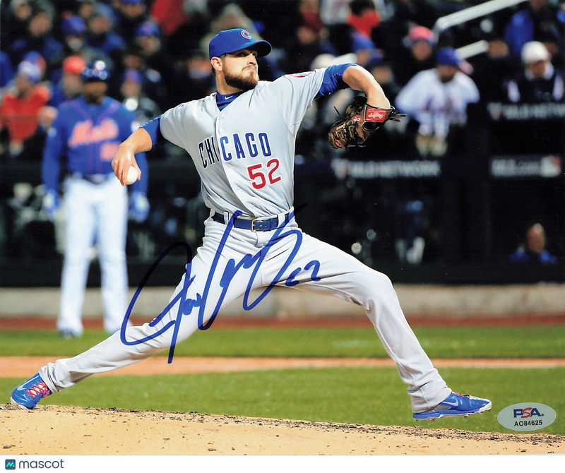 Justin Grimm Chicago Cubs Signed 8x10 Photo PSA