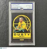 2025 Valiant Management Dusty May Signed Card Auto PSA Slabbed Wolverines