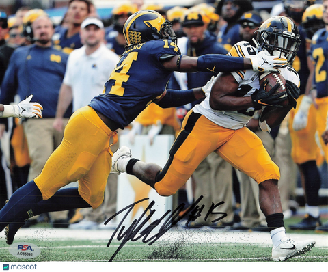 Tyler Goodson Signed Iowa Hawkeyes Football 8x10 Photo PSA Autographed