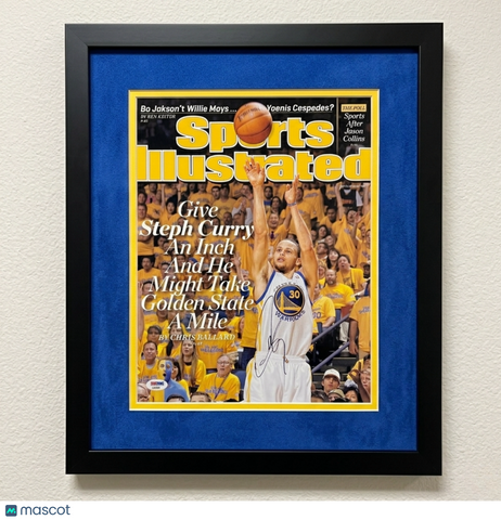 Stephen Curry Golden State Warriors Signed 11x14 Custom Framed Photo PSA
