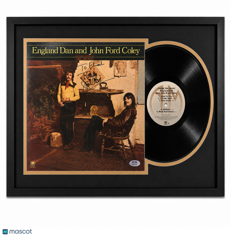 John Ford Coley Signed I Hear The Music Framed Vinyl PSA Album Auth