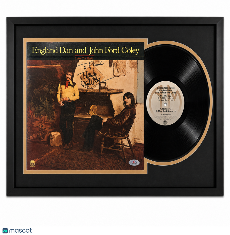 John Ford Coley SignedI Hear The Music Customed Framed Vinyl PSA Album Auth
