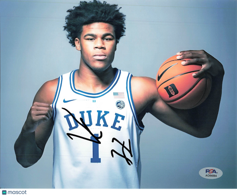 Vernon Carey Jr. Duke Blue Devils Signed Basketball 8x10 Photo PSA