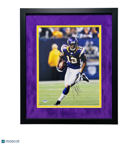 Percy Harvin Signed Minnesota Vikings 11x14 Custom Framed Photo PSA Autographed