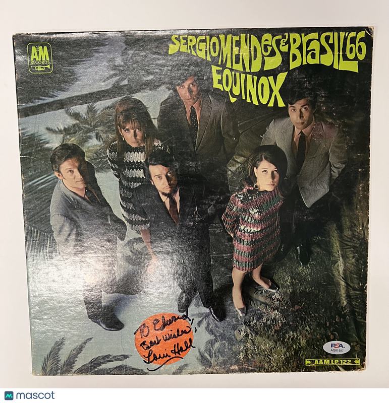 Lani Hall Signed Equinox by Sergio Mendes & Brasil '66 Vinyl Album PSA Auto