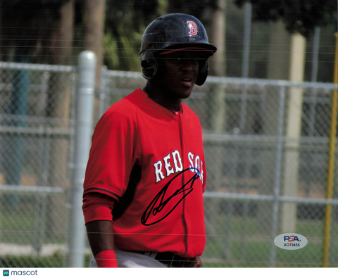 Luis Alexander Basabe Boston Red Sox Signed 8x10 Photo PSA