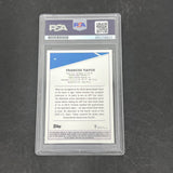 Frances Tiafoe 2021 Topps Chrome#66 Signed Card PSA Autographed