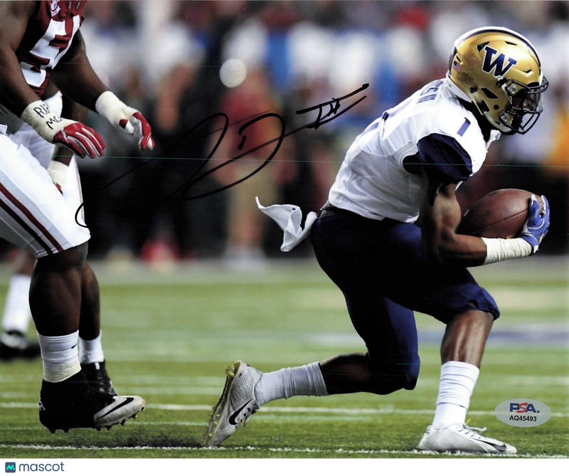 John Ross Signed Washington Huskies Football 8x10 Photo PSA Autographed