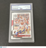 2022-23 Panini Donruss Optic #168 Max Strus signed card PSA Miami Heat
