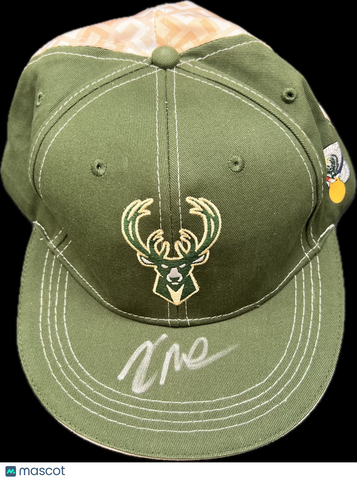 Khris Middleton Signed Basketball Hat PSA Autographed