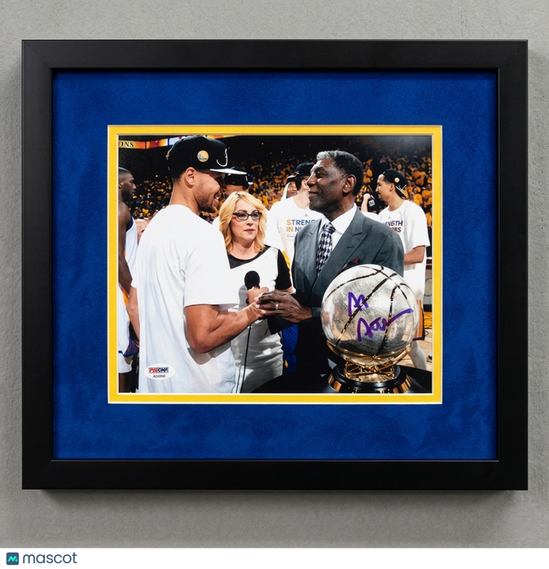 Al Attles Golden State Warriors Signed Basketball 8x10 Custom Framed Photo PSA