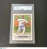 2022 Topps Series 1 #43 Josiah Gray signed card PSA Auto 10 Nationals