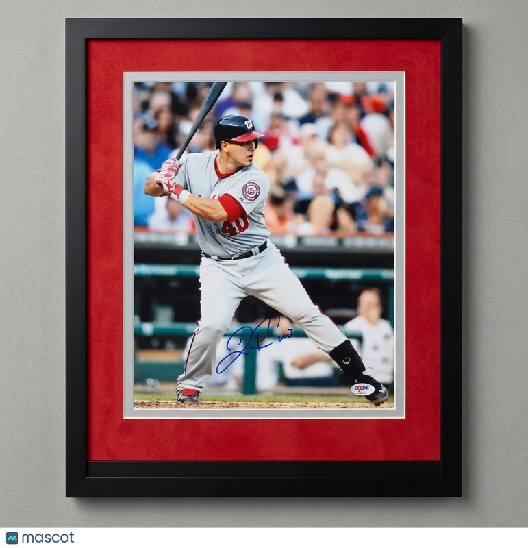 Wilson Ramos Washington Nationals Signed 11x14 Custom Framed Photo PSA