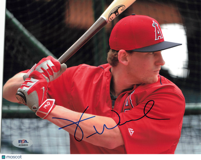Taylor Ward Los Angeles Angels Signed 8x10 Photo PSA