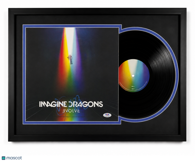 Dan ReynoldsSigned Evolve Custom Framed Vinyl Album PSA Auth