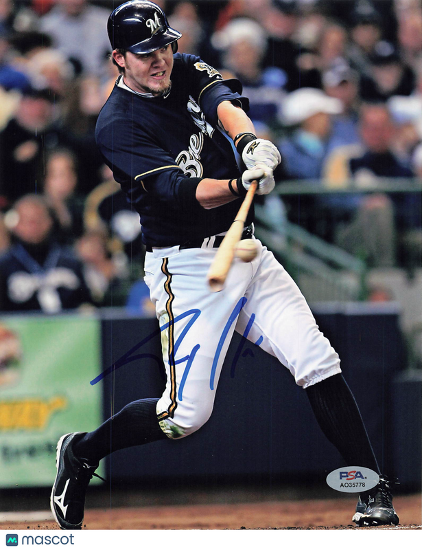 Corey Hart Milwaukee Brewers Signed 8x10 Photo PSA
