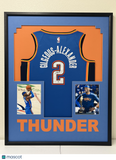 Shai Gilgeous-Alexander Signed Jersey Framed PSA Thunder Autographed