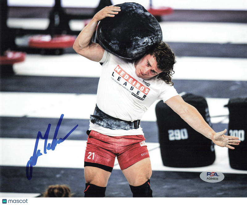 Justin Medeiros signed 8x10 photo CrossFit PSA Autographed